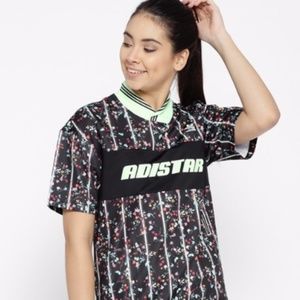 Adidas Adistar Floral/Glow-in-the-dark Shirt Dress